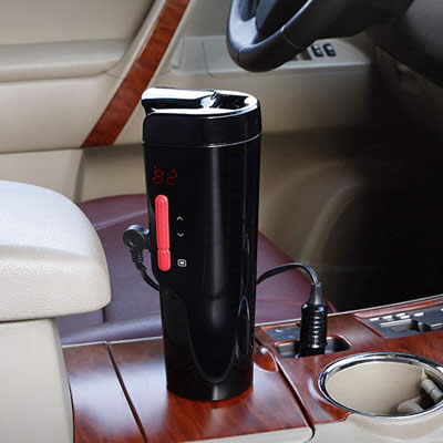 travel mug in car holder